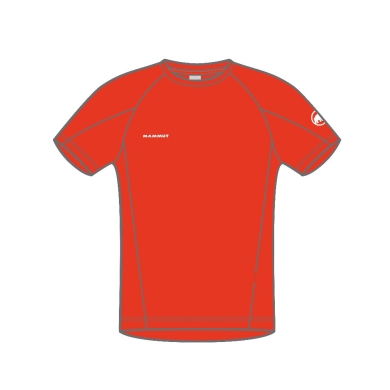 Mammut Wander-Tshirt Aegility FL Outdoor (antimikrobiell, stretchfähig) rot Herren